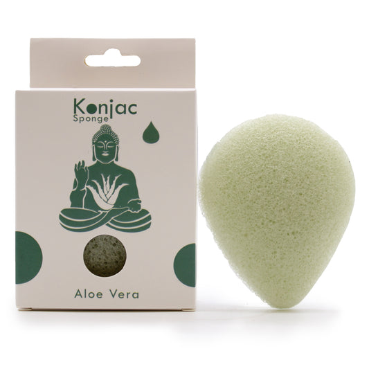 Esponja Konjac Lágrima - Aloe Vera - Curativa