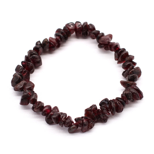 Pulsera Chipstone - Granate Sangre