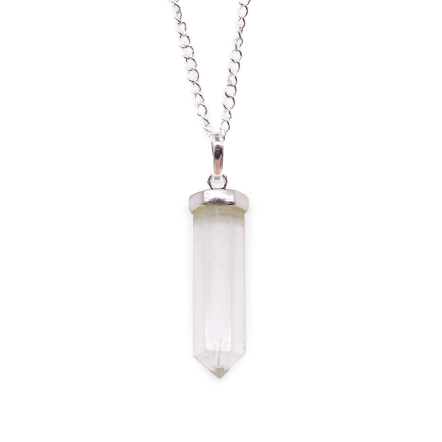 Gemstone Classic Point Pendant - Rock Quartz