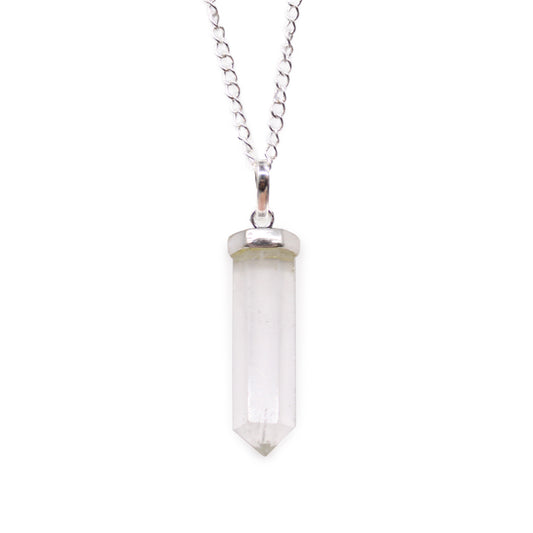 Gemstone Classic Point Pendant - Rock Quartz