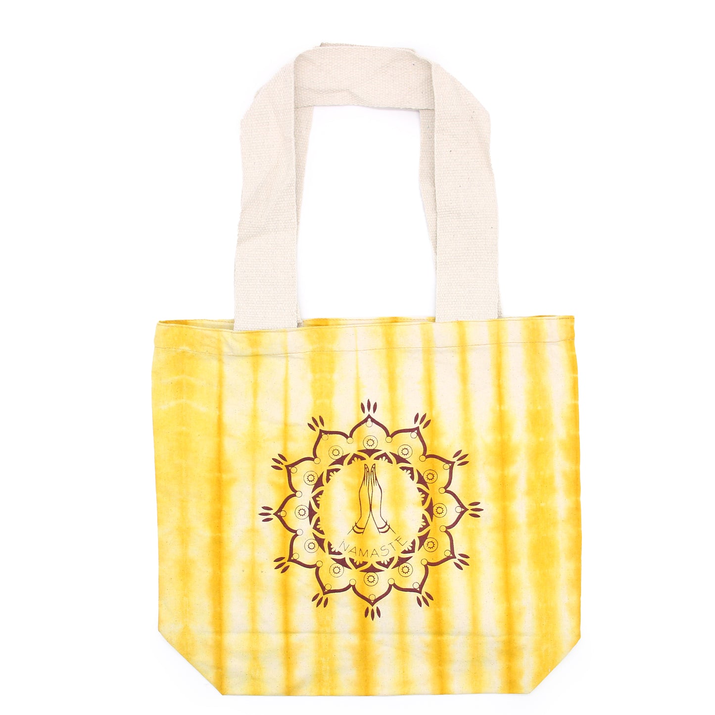 Bolsa de Algodón Tye-Dye (6oz) - 38x42x12cm - Namaste Hands - Amarillo - Mango Natural