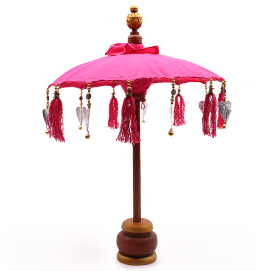 Sombrilla Bali Home Decor - Algodón - Rosa - 40cm