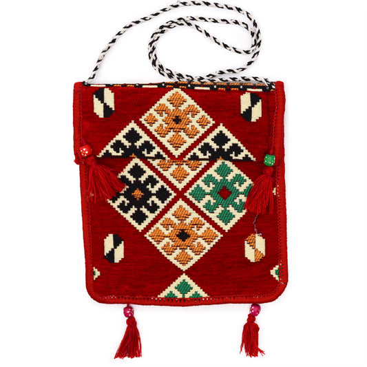 Bolso Festival Messenger Kilim Rojo