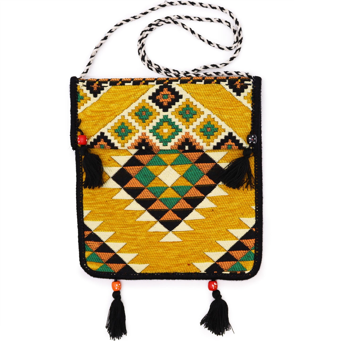 Bolso Festival Mensajero Kilim Amarillo