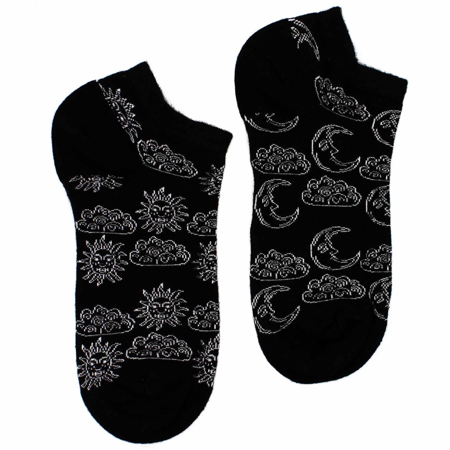 S/M Hop Hare Bamboo Socks Low (3.5-6.5) - Day and Night