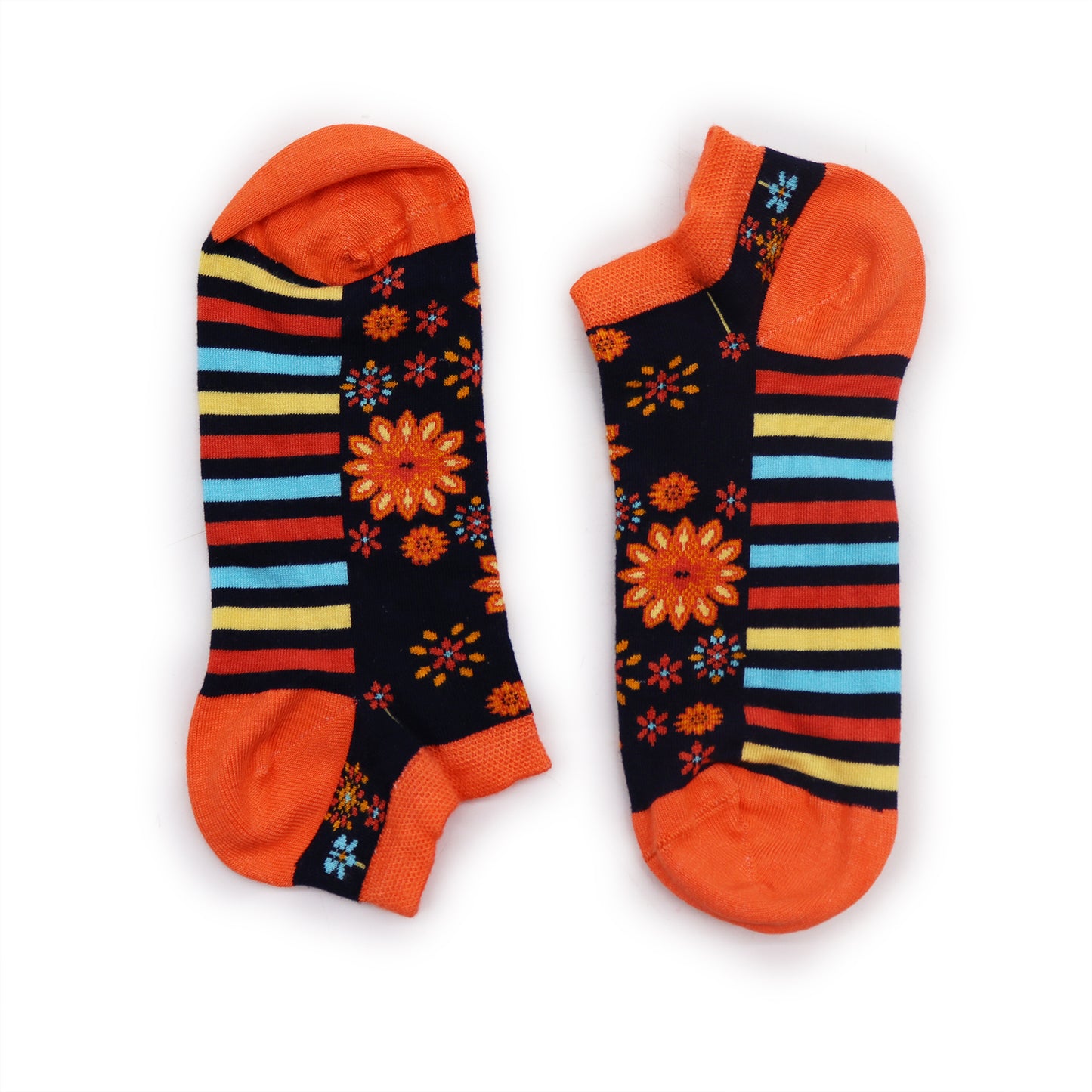 Calcetines bajos de bambú Hop Hare S/M (3.5-6.5) - Mandala Flowers