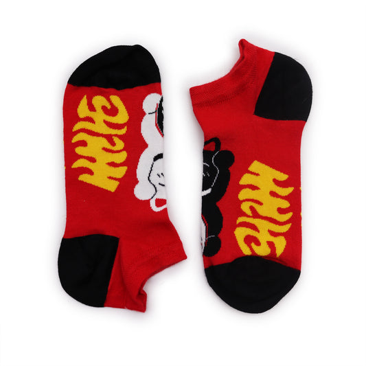 S/M Hop Hare Bamboo Socks Low (3.5-6.5) - Lucky Cat