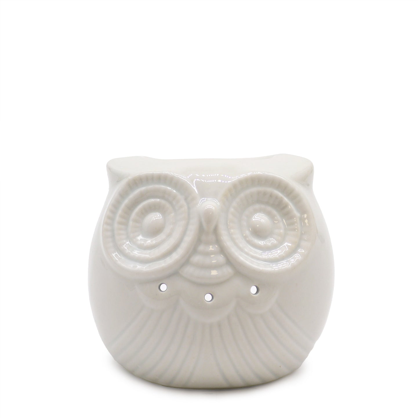 Classic White Oil Burner - Short Owl