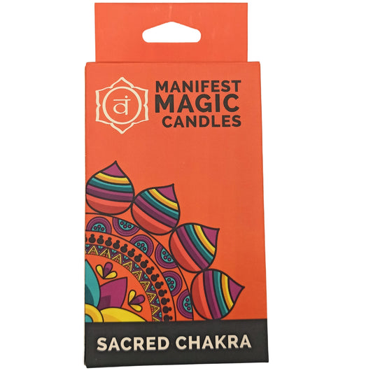 Velas Mágicas Manifiestas (paquete de 12) - Naranja - Chakra Sagrado