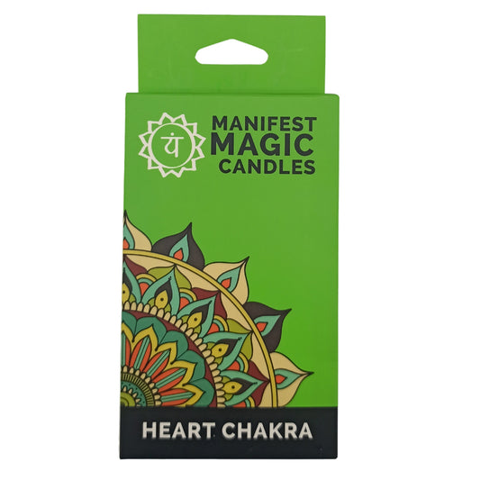 Velas Mágicas Manifest (paquete de 12) - Verde - Chakra del Corazón