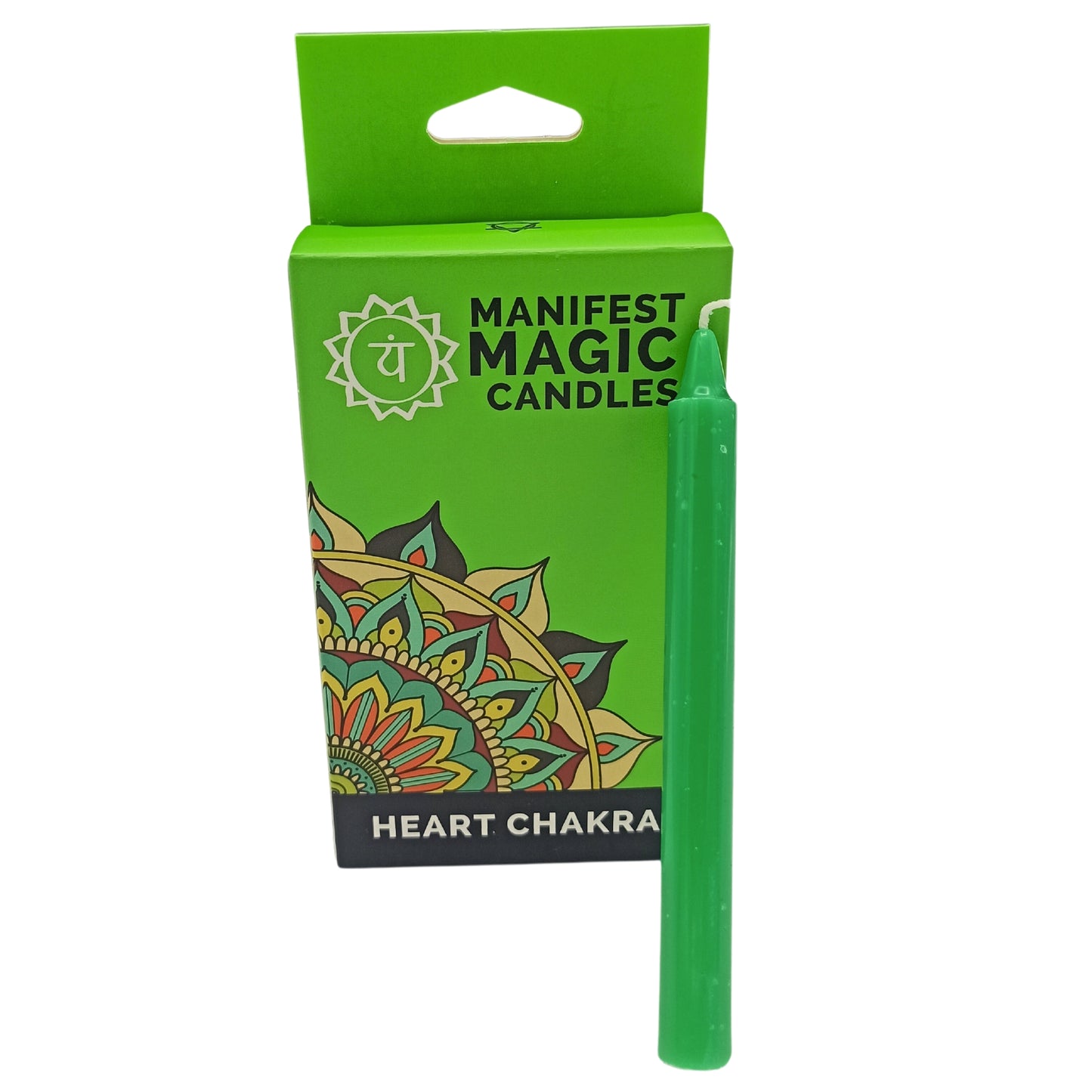 Velas Mágicas Manifest (paquete de 12) - Verde - Chakra del Corazón