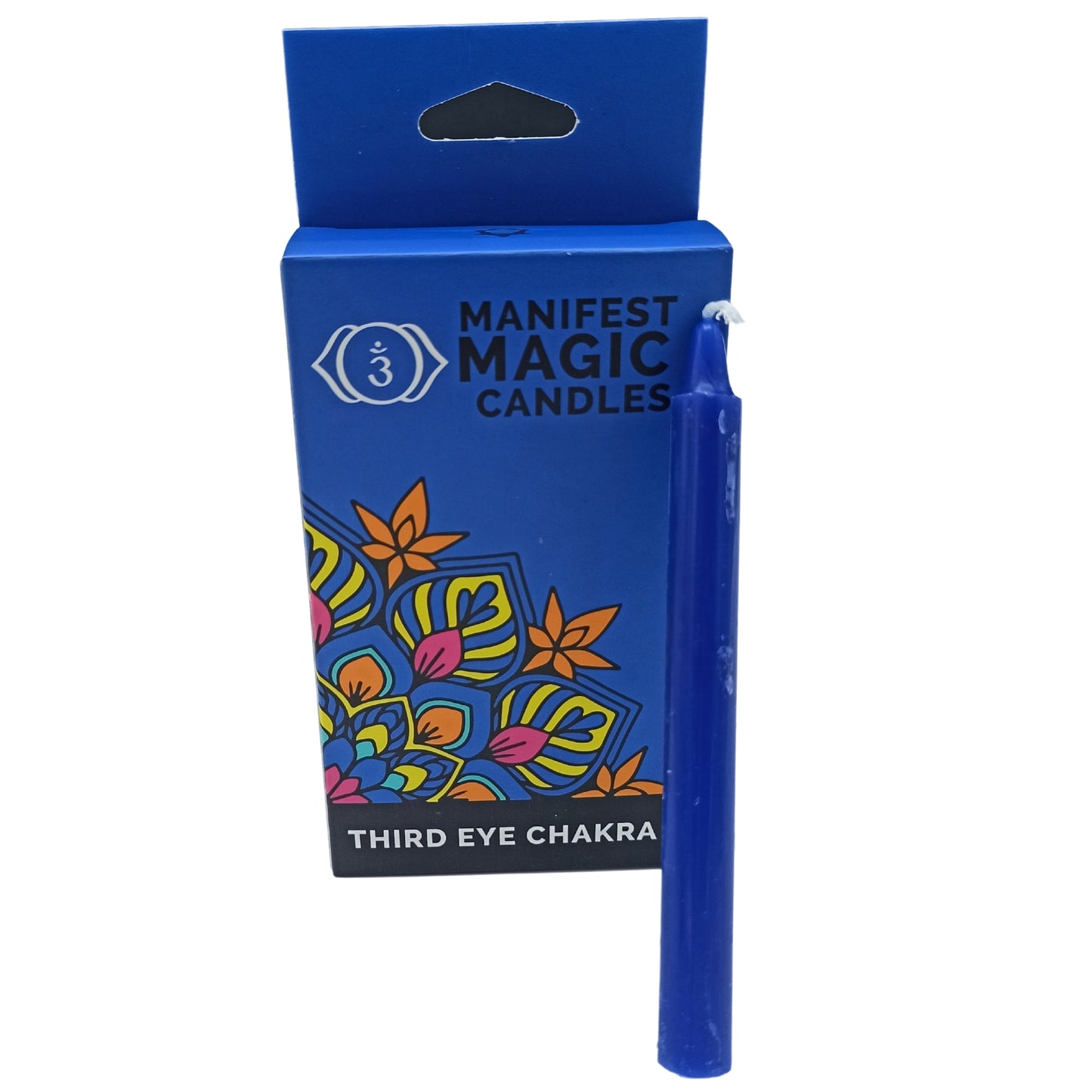 Velas Mágicas Manifiestas (paquete de 12) - Índigo - Chakra del Tercer Ojo