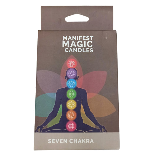 Siete Velas Manifiesto Charkra (paquete de 7)