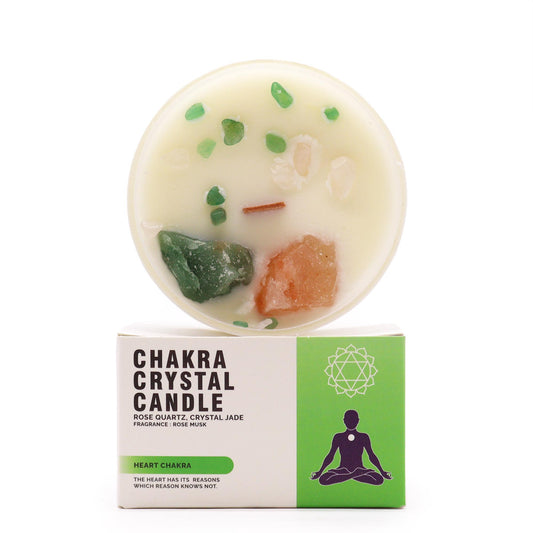 Velas de Cristal de Chakra - Chakra del Corazón