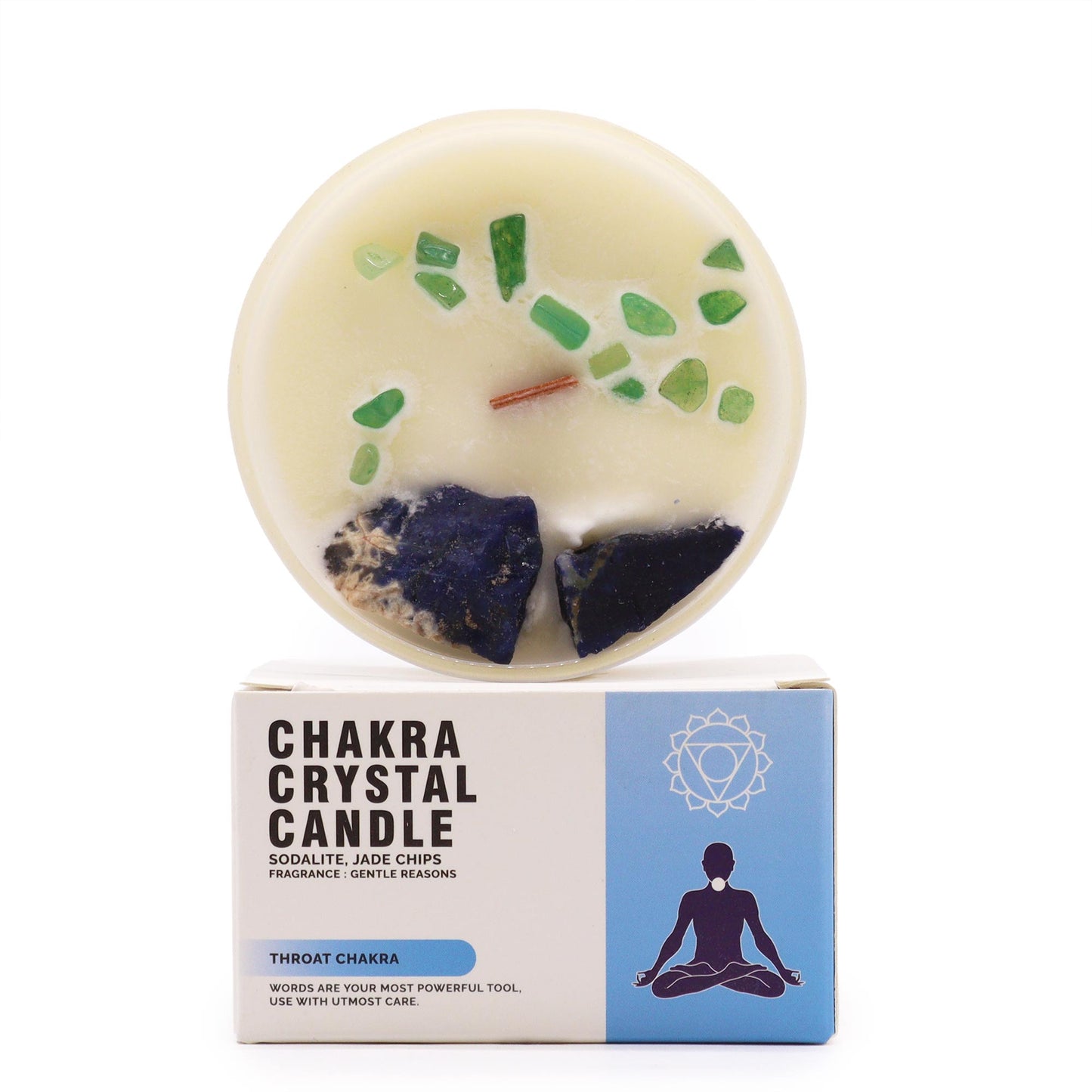 Velas de Cristal de Chakra - Chakra de la Garganta