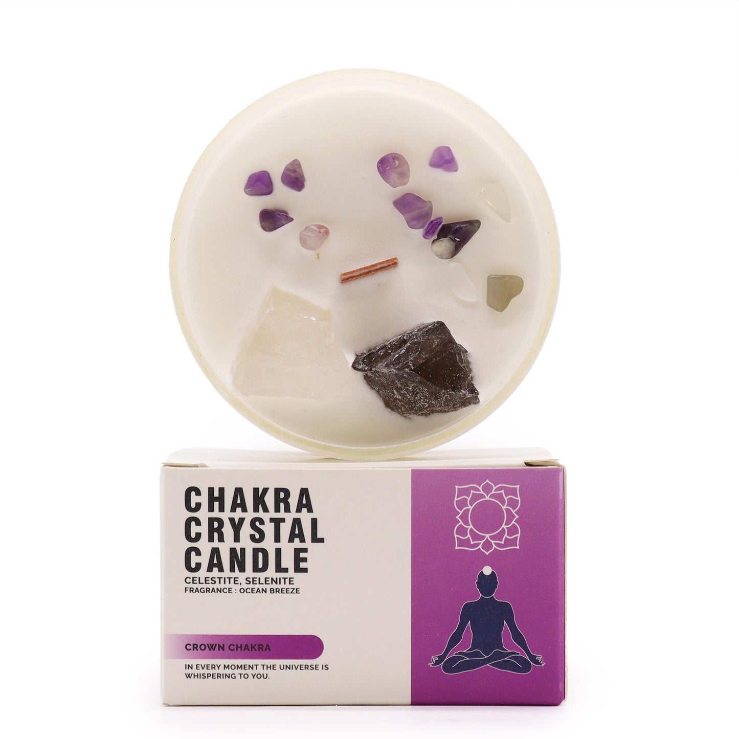 Velas de Cristal de Chakra - Chakra Corona