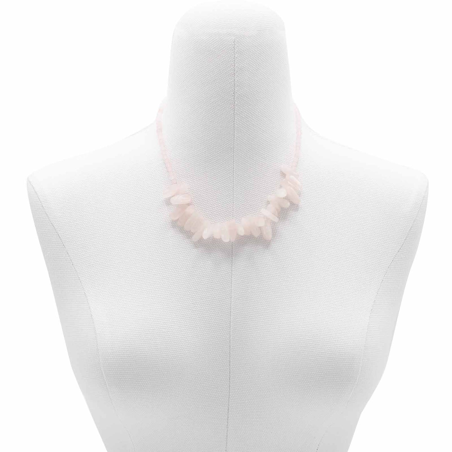 Collar de gemas Longstone - Cuarzo rosa