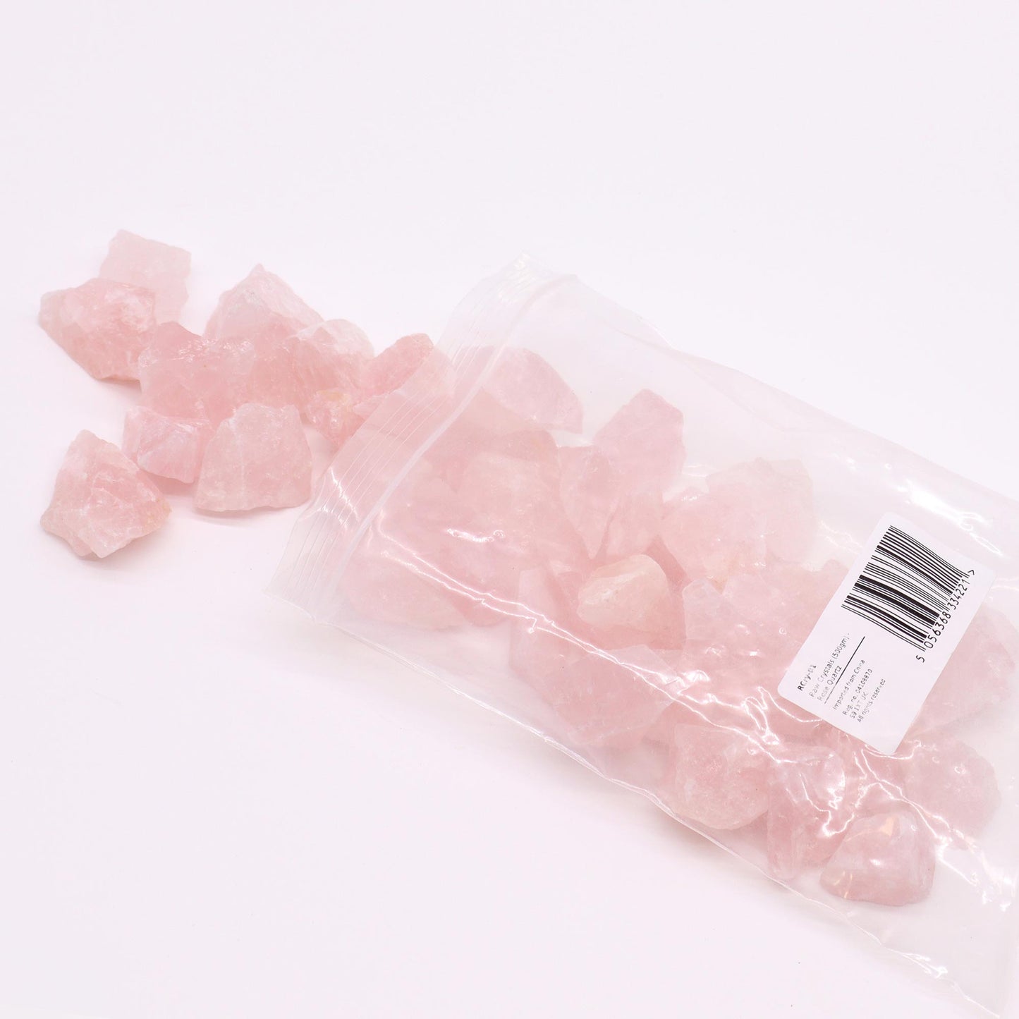 Cristales en bruto (500 g) - Cuarzo rosa