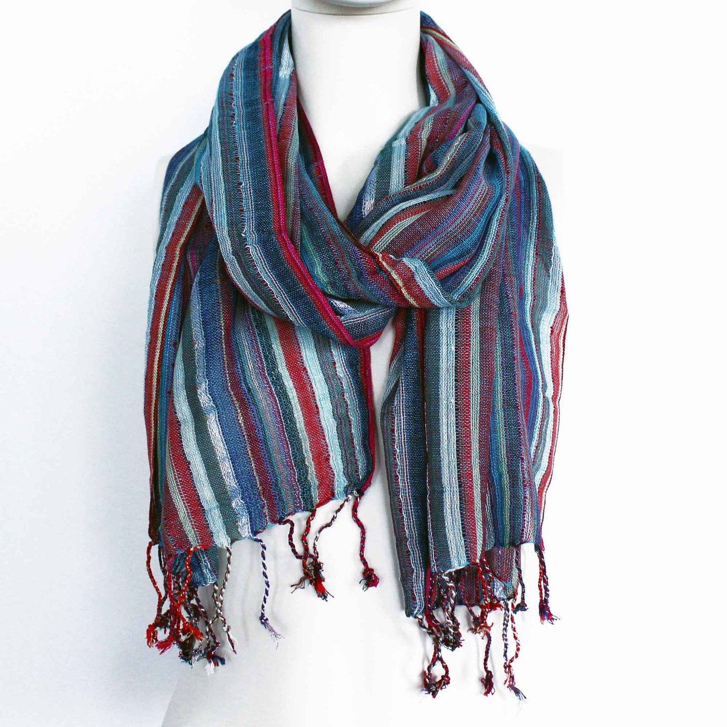 Indian Boho Scarves - 22x72cm - Random Blues