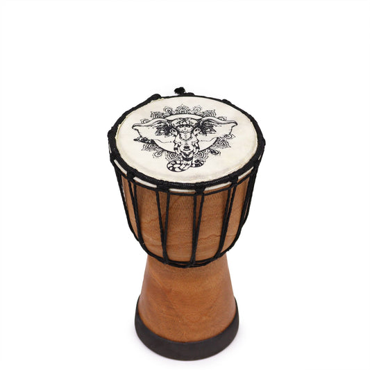 Tambor Djembe con Tapa Ancha Elefante - 20cm