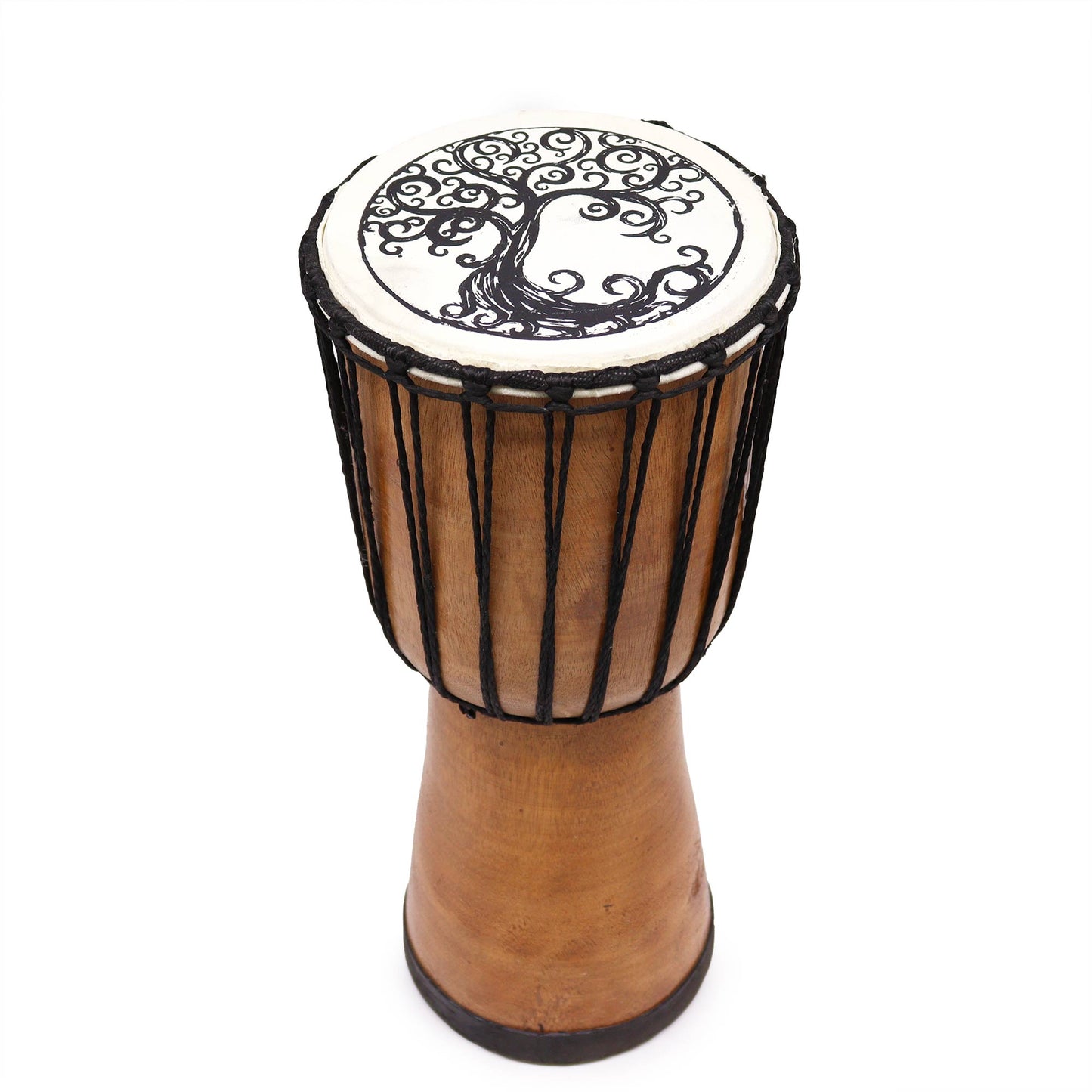 Tambor Djembe con tapa ancha Tree of Life - 18 cm