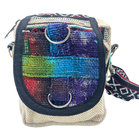 Bolso bandolera de cáñamo Tiedye