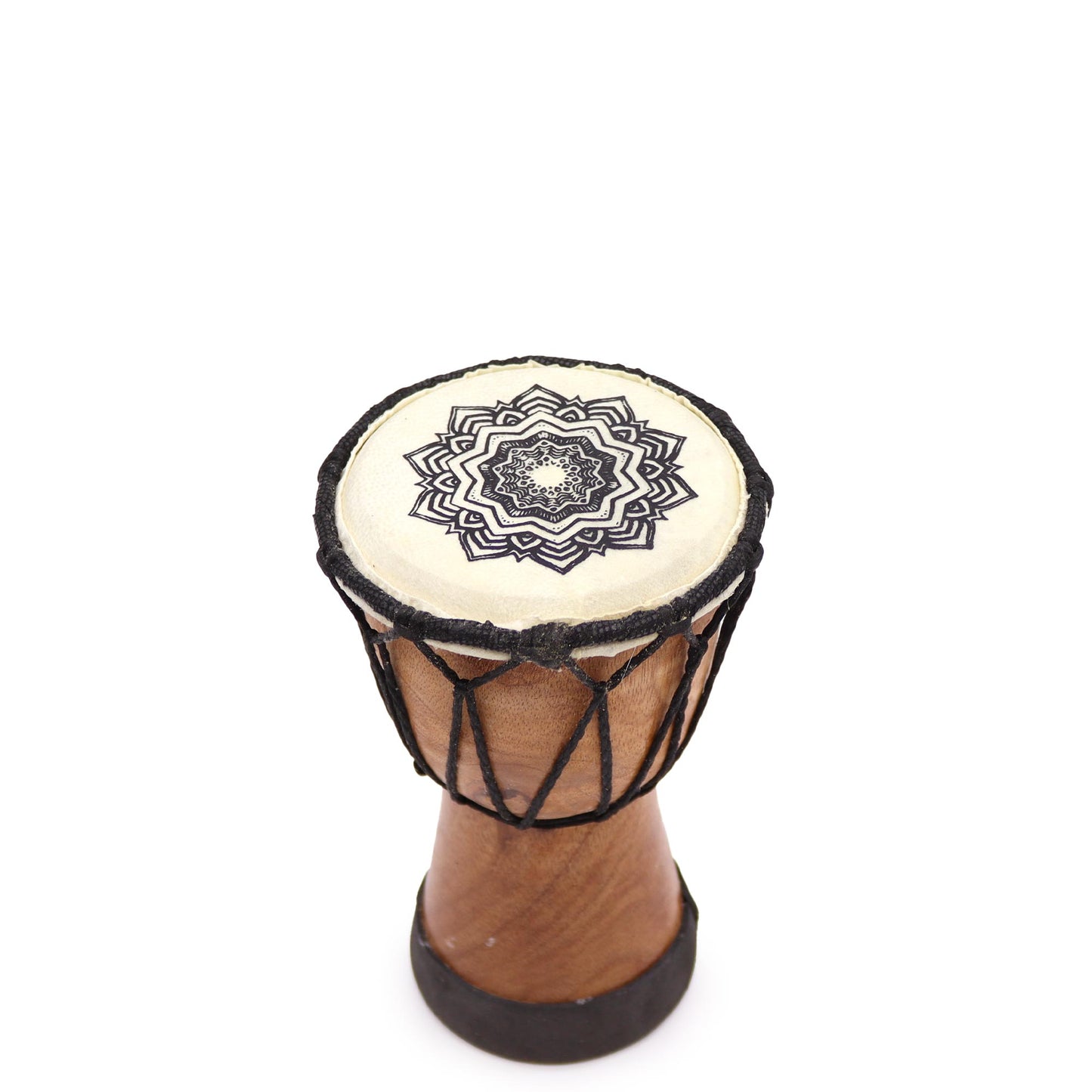 Tambor Djembe Mandala de tapa ancha - 15 cm