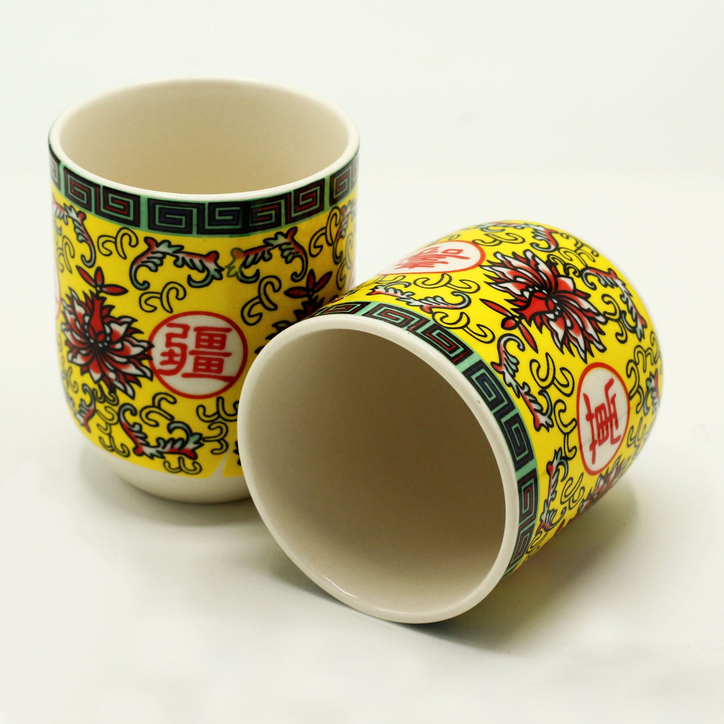 Herbal Tea Cups - Long Life Oriental Design