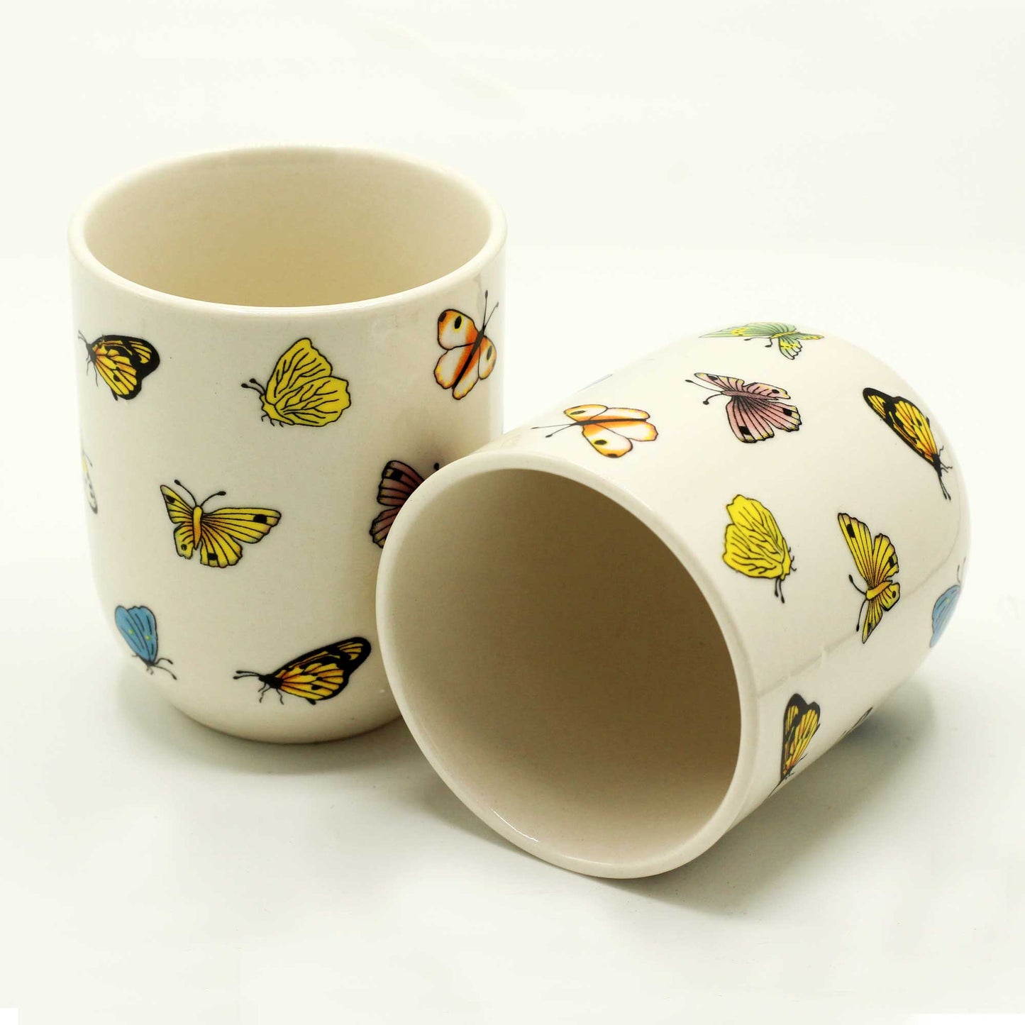 Tazas de té de hierbas - Mariposas