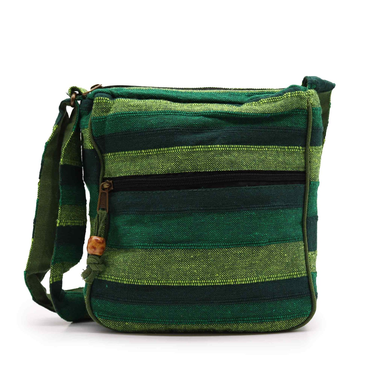 Bolso bandolera Lrg Nepal (correa ajustable) - Verde bosque