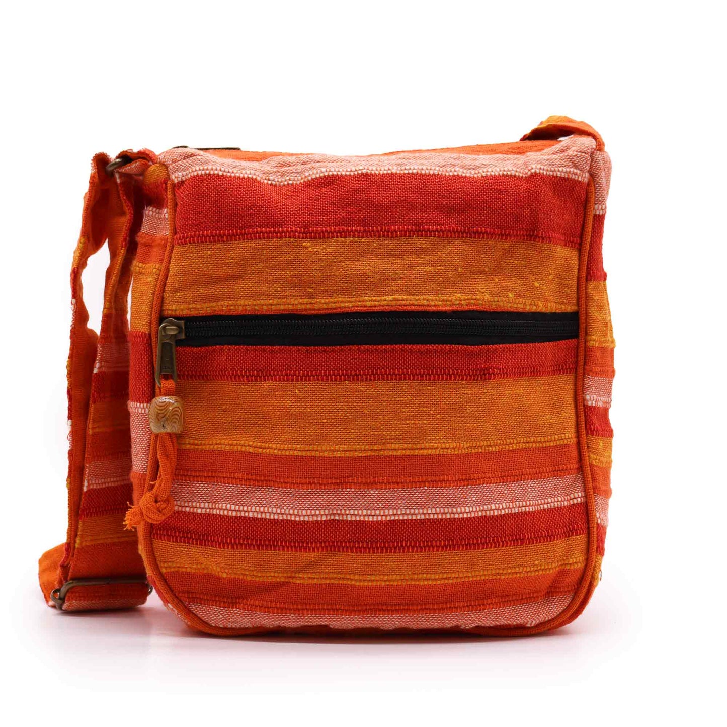 Bolso bandolera Lrg Nepal (correa ajustable) - Naranja amanecer