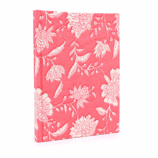 Cuadernos encuadernados en algodón 20x15cm - 96 páginas - Rosa Floral