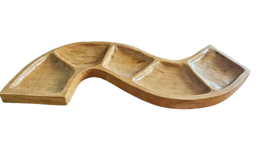 Snake Shaped Teak Bowl