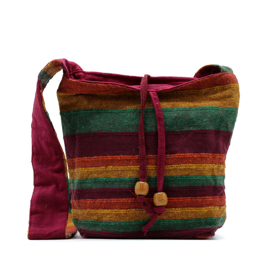 Bolso bandolera Nepal - Mountain Trek Tan &amp; Greens