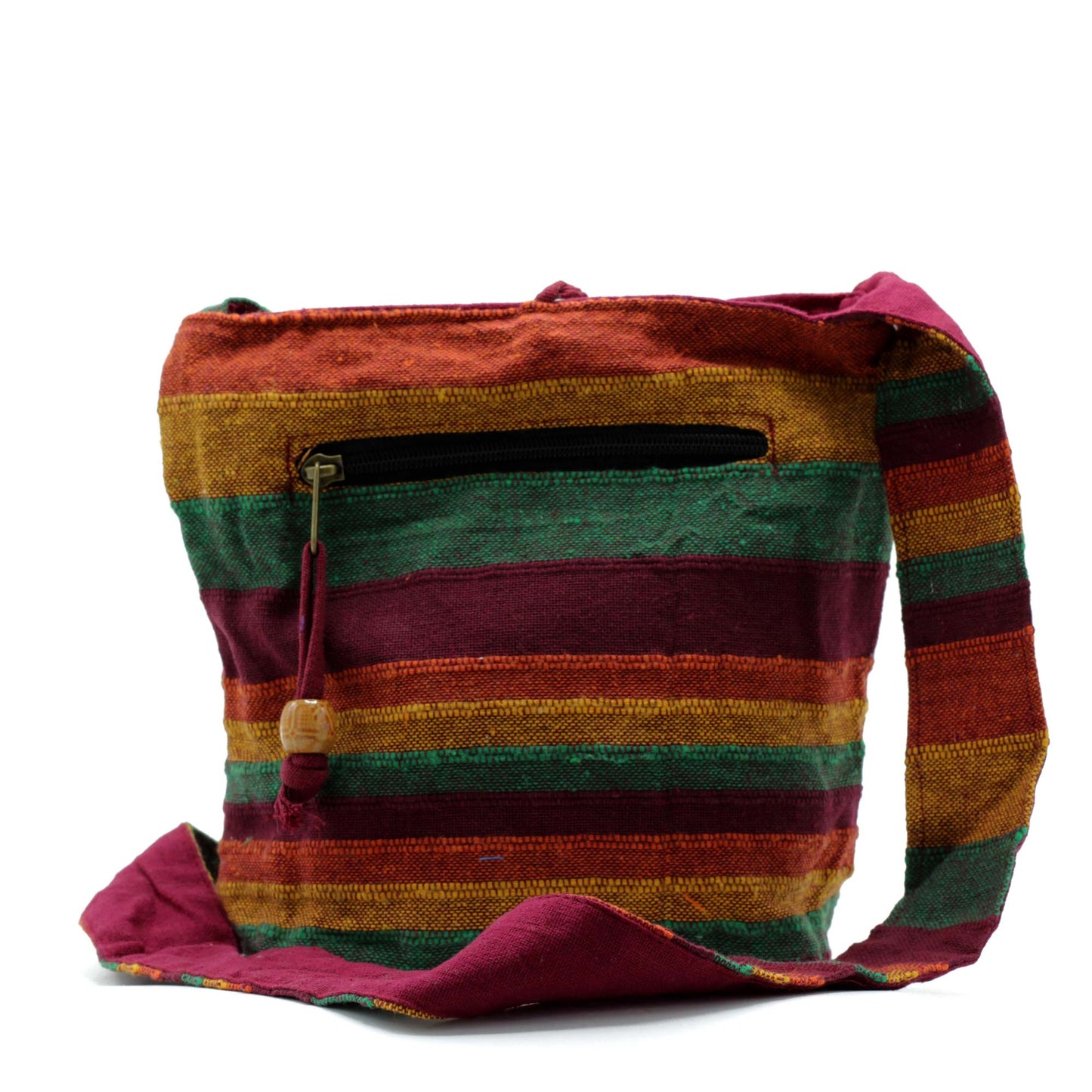 Bolso bandolera Nepal - Mountain Trek Tan &amp; Greens