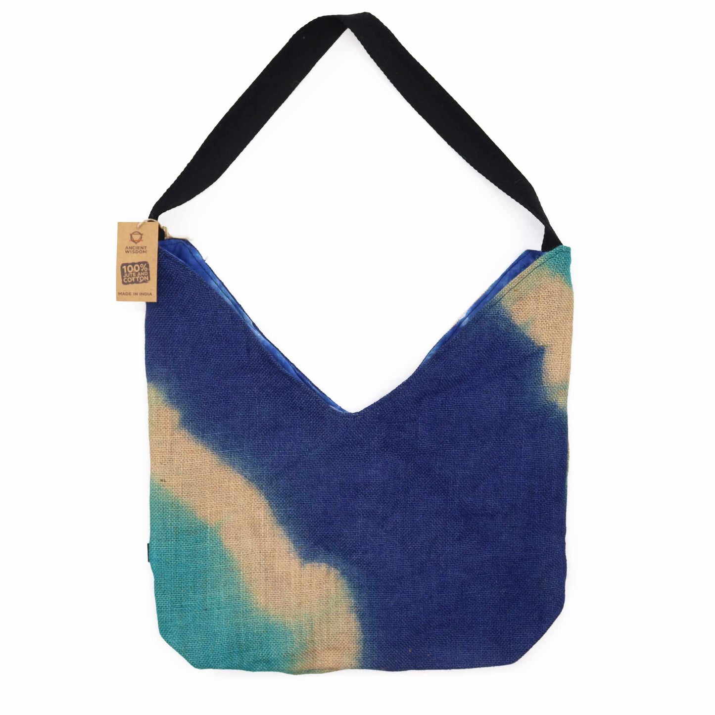 Soft Blend Shoulder Tote - Denim Blue