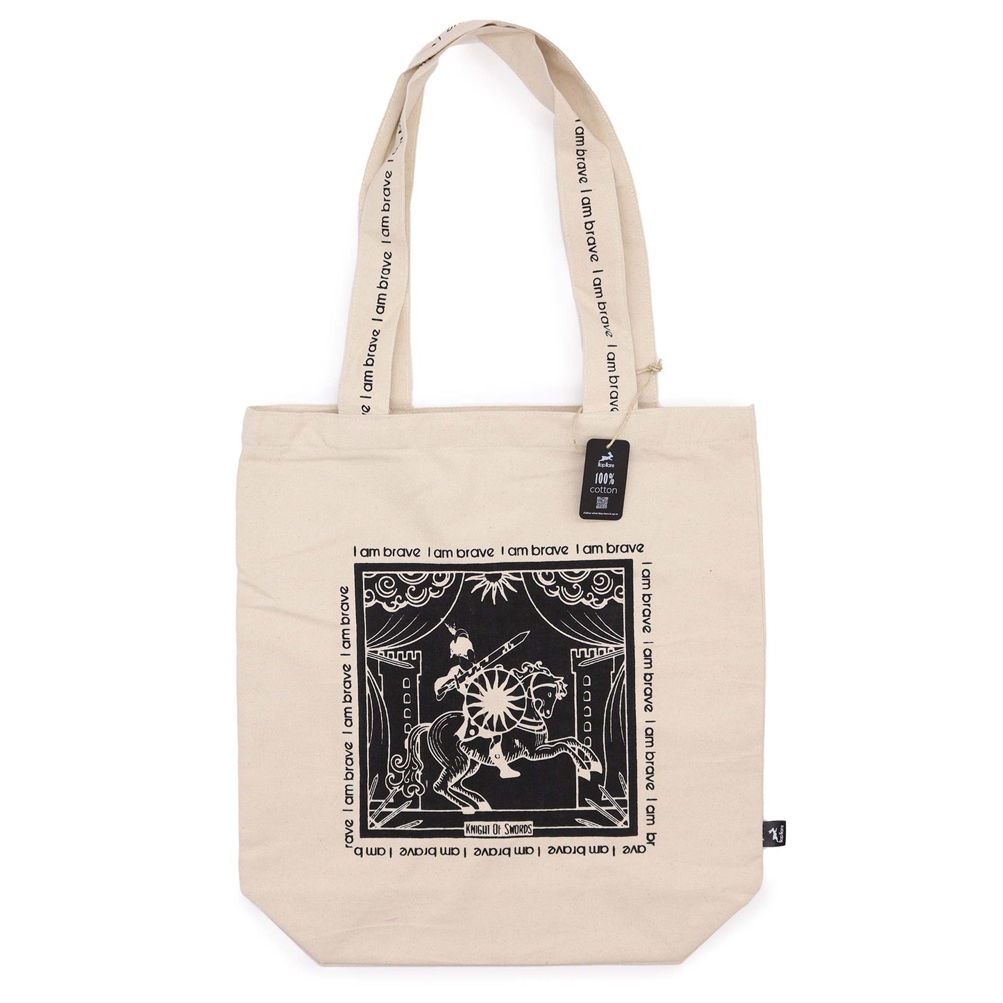 Hop Hare Tote Bag - I am Brave