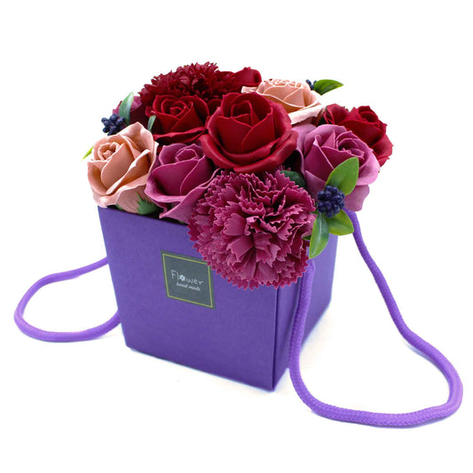 Soap Flower Bouquet - Purple Flower Garden