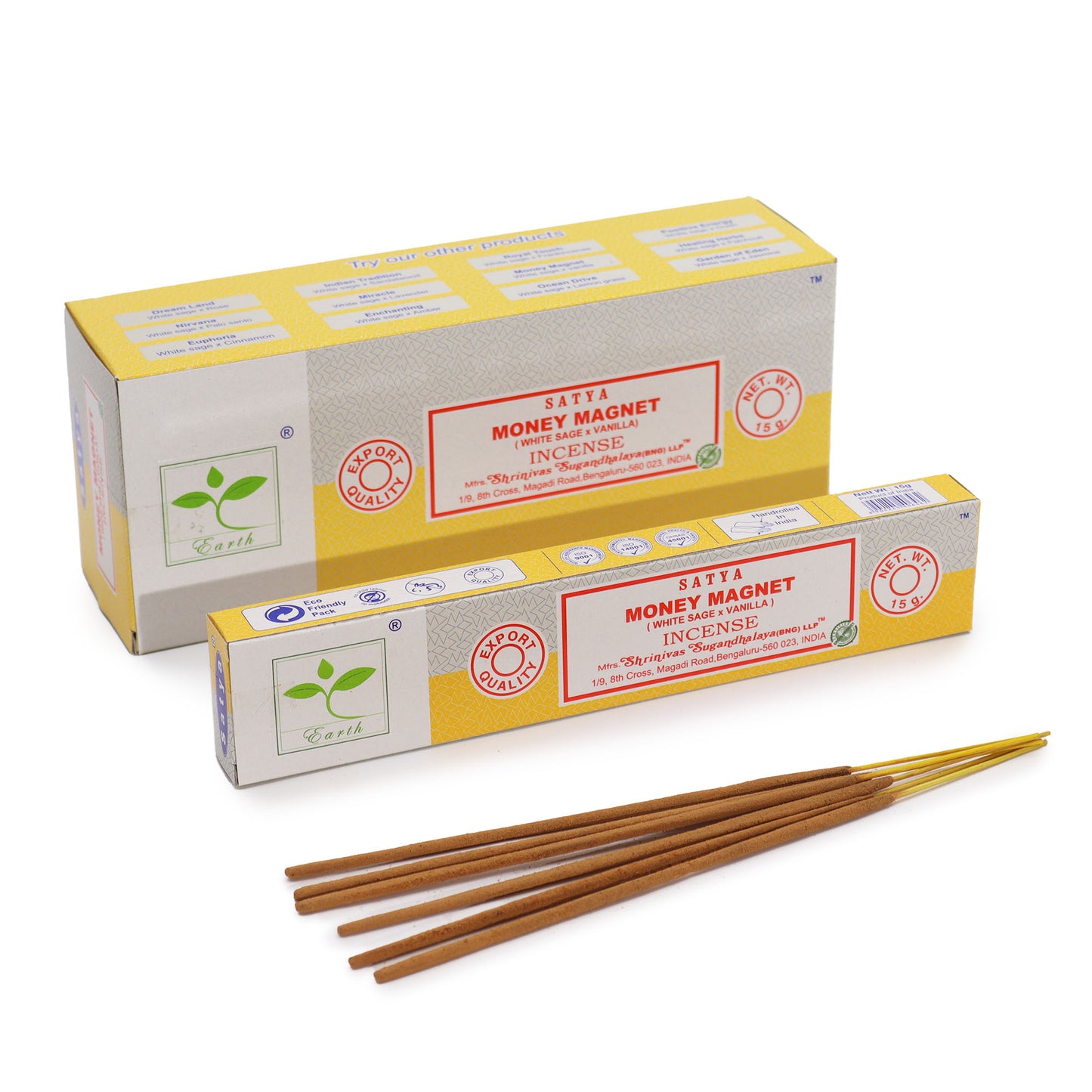 Satya Incense 15gm - Money Magnet (White Sage & Vanilla)