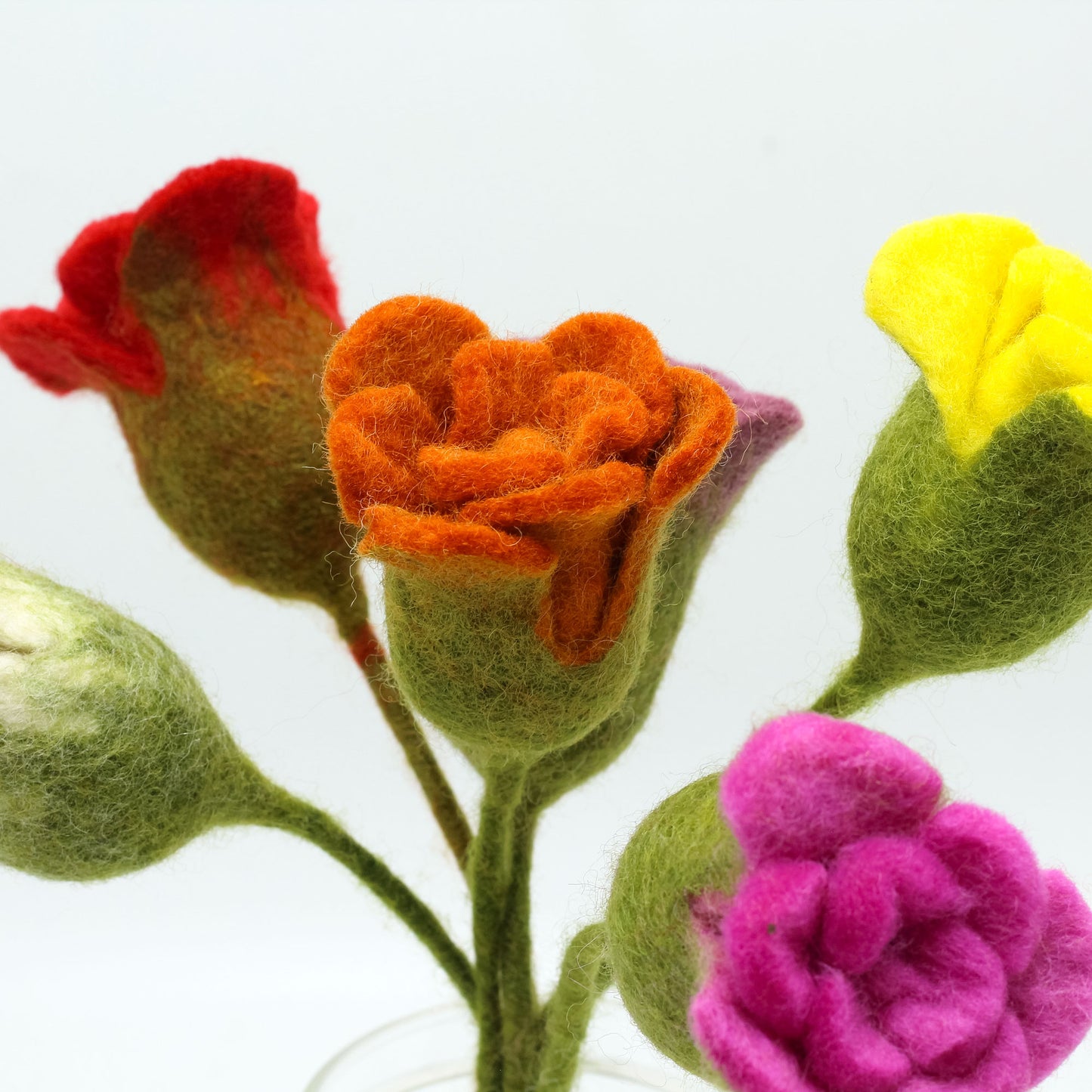 Felt Flowers - Roses (assorted colours)